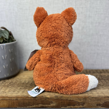 Jellycat Peanut Fox - Medium Peanut Scruffy Small Chubby Red Fox Beanie 12"