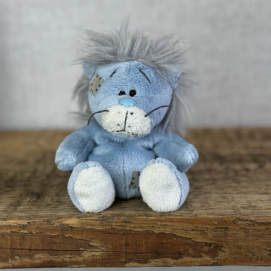 Blue Nose Friends Rocky #9 - Mini Blue Lion Soft Toy Retired Mini Beanbag 5”