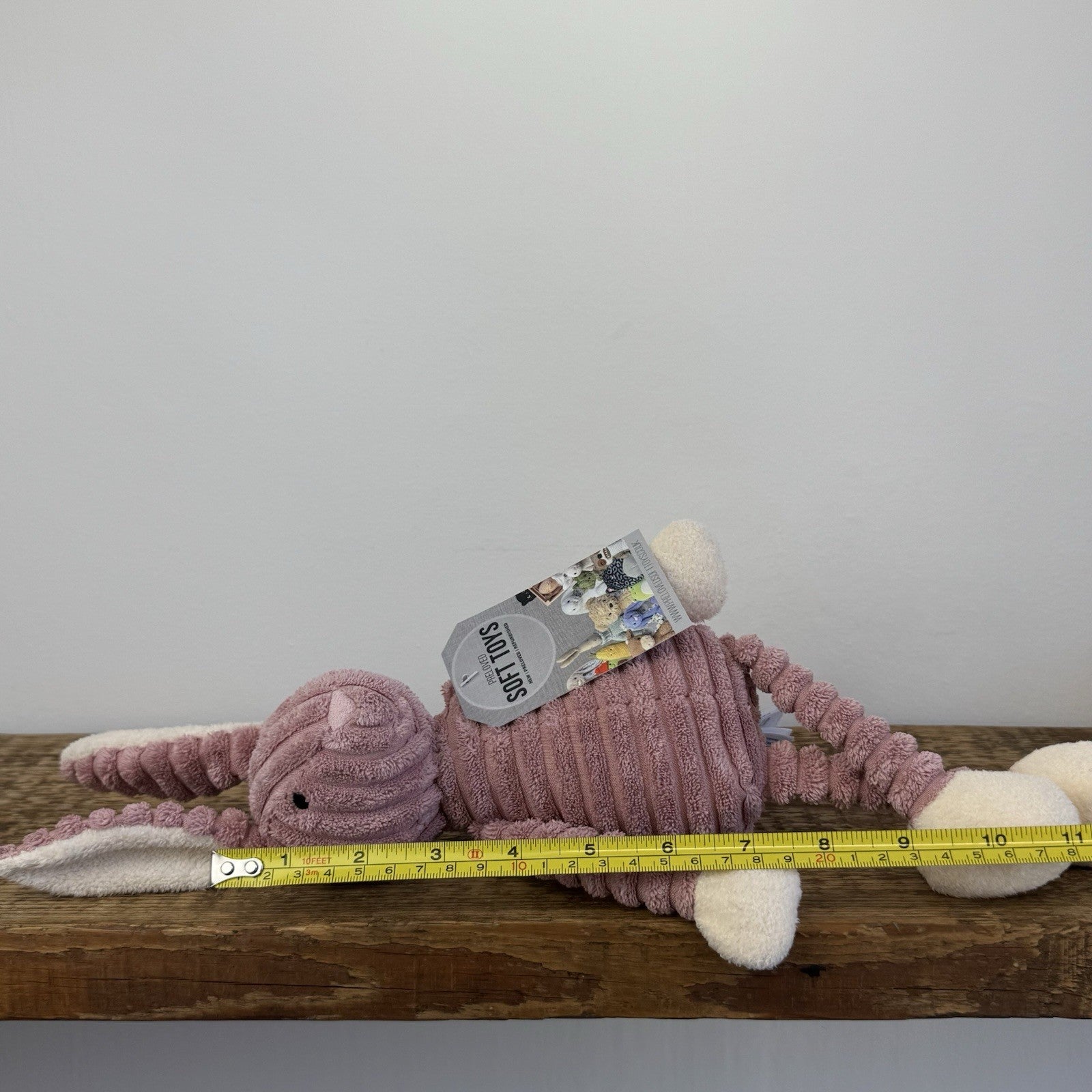 Jellycat Pink Cordy Roy Baby Bunny - Small Pink Beanie Corduroy Bunny Rabbit 12"