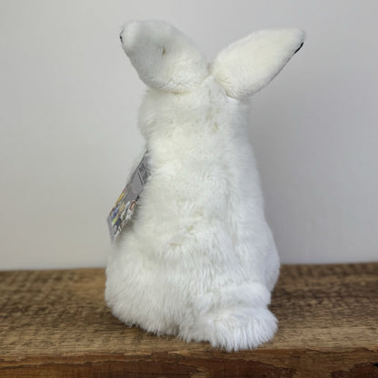 WWF Arctic White Snow Hare Soft Toy - Bon Ton Toys Rabbit Beanie Realistic 12"