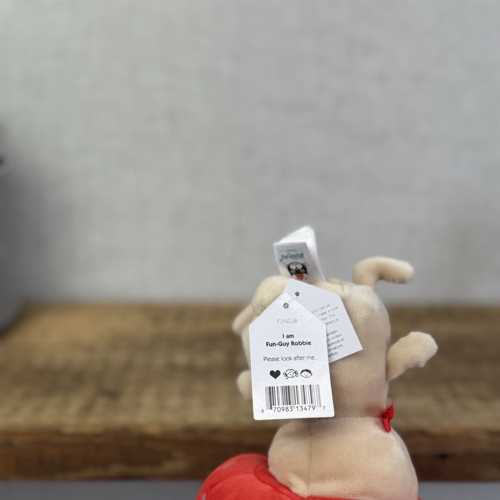 Jellycat Fun Guy Robbie - Red Mushroom Kawaii Beanie Velour Retired 8”