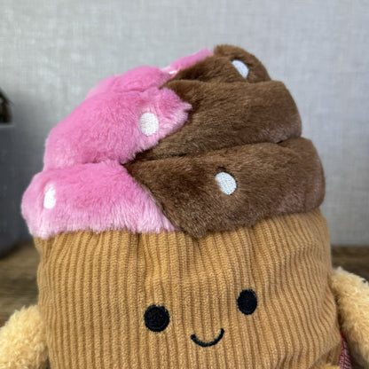 BumBumz SugarBumz Cooper The Cupcake - Russ Cupcake Beanie Soft Toy NWT 7.5"
