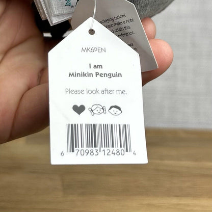 Jellycat Minikin Penguin - Tiny Penguin 4” Jellycat Small Velour Penguin Beanie