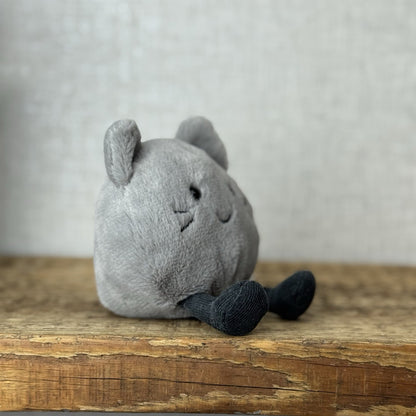 Jellycat Amuseabean Kitty - Small Grey Beanie Kitten Cat Soft Toy Retired 5”