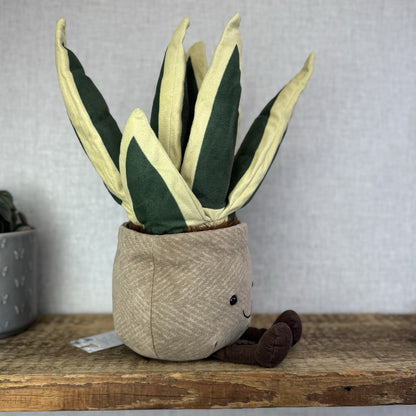 Jellycat Amuseable Snake Plant - Large Potted Succulent Soft Toy Plant 16" NWOT