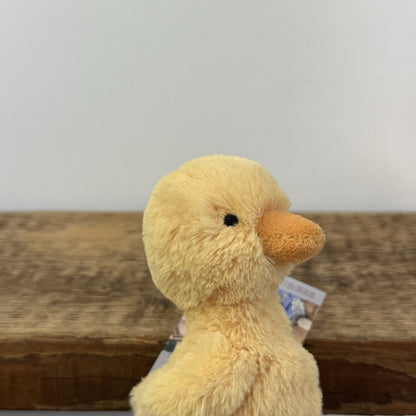 Jellycat Yellow Diddy Duckling - Tiny Rare Yellow Duckling Mini Beanie Plush 5"