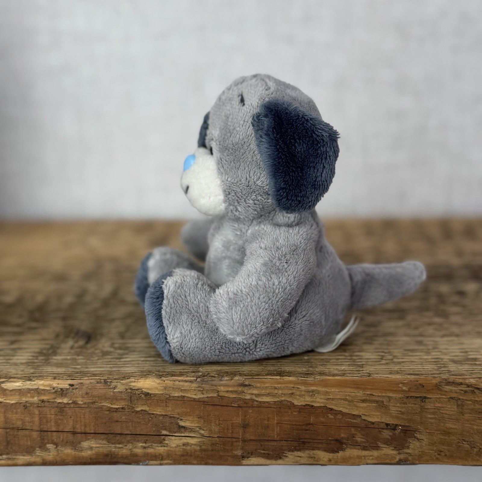 Blue Nose Friends Patch #1 - Grey Blue Nose Dog Soft Toy Beanie Mini 5"