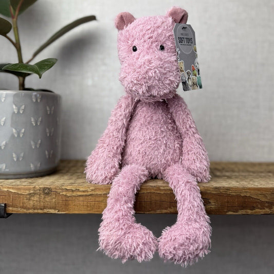 Jellycat Wild Thing Hippo - Lilac Purple Hippo Soft Toy Teddy - Fluffy Hippo 15”