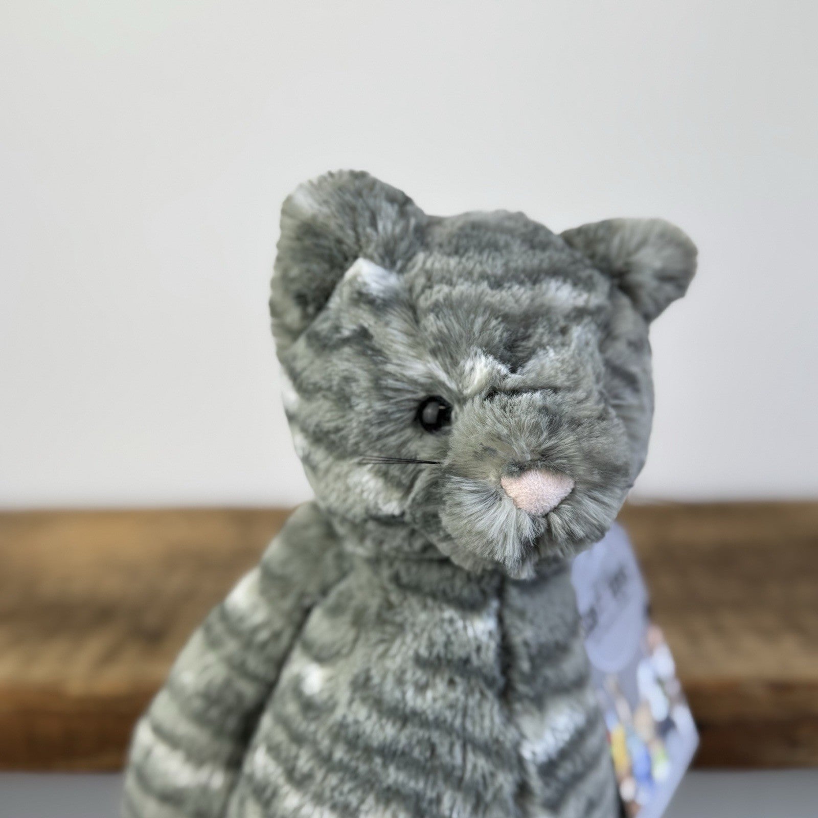 Jellycat Bashful Tabby Kitten - Grey Tabby Cat Soft Toy US Exclusive NWOT 12"