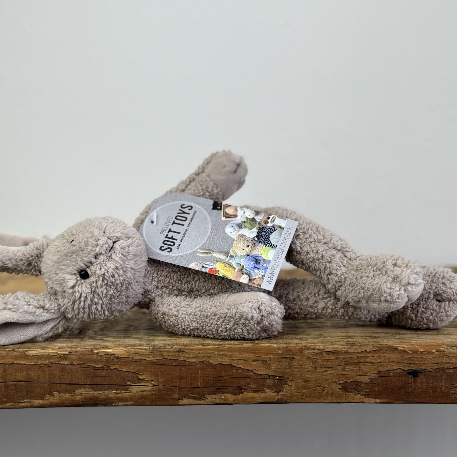 Jellycat Lil Slackajack Bunny - Tiny Vintage Mini Bunny Plush Beanie Soft Toy 8”