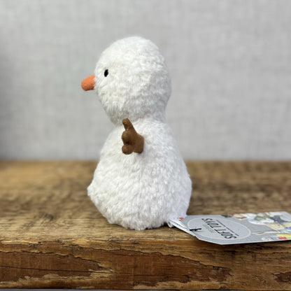 Jellycat Wee Snowman - Small Mini Snowman Beanbag Soft Toy Retired Mini 5"