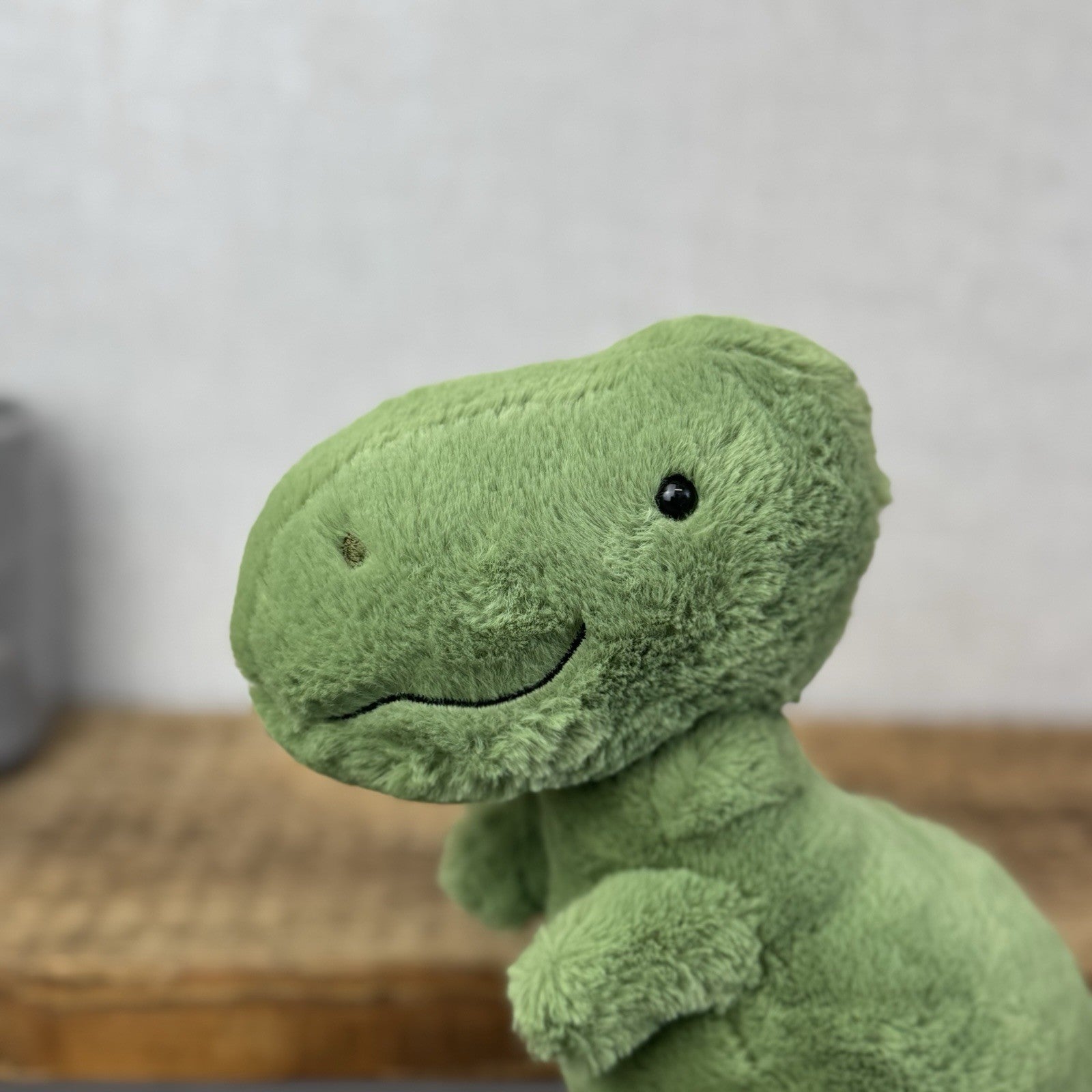 Jellycat Fossily T Rex - Medium Green Dinosaur Soft Toy Retired Plush Toy 12"