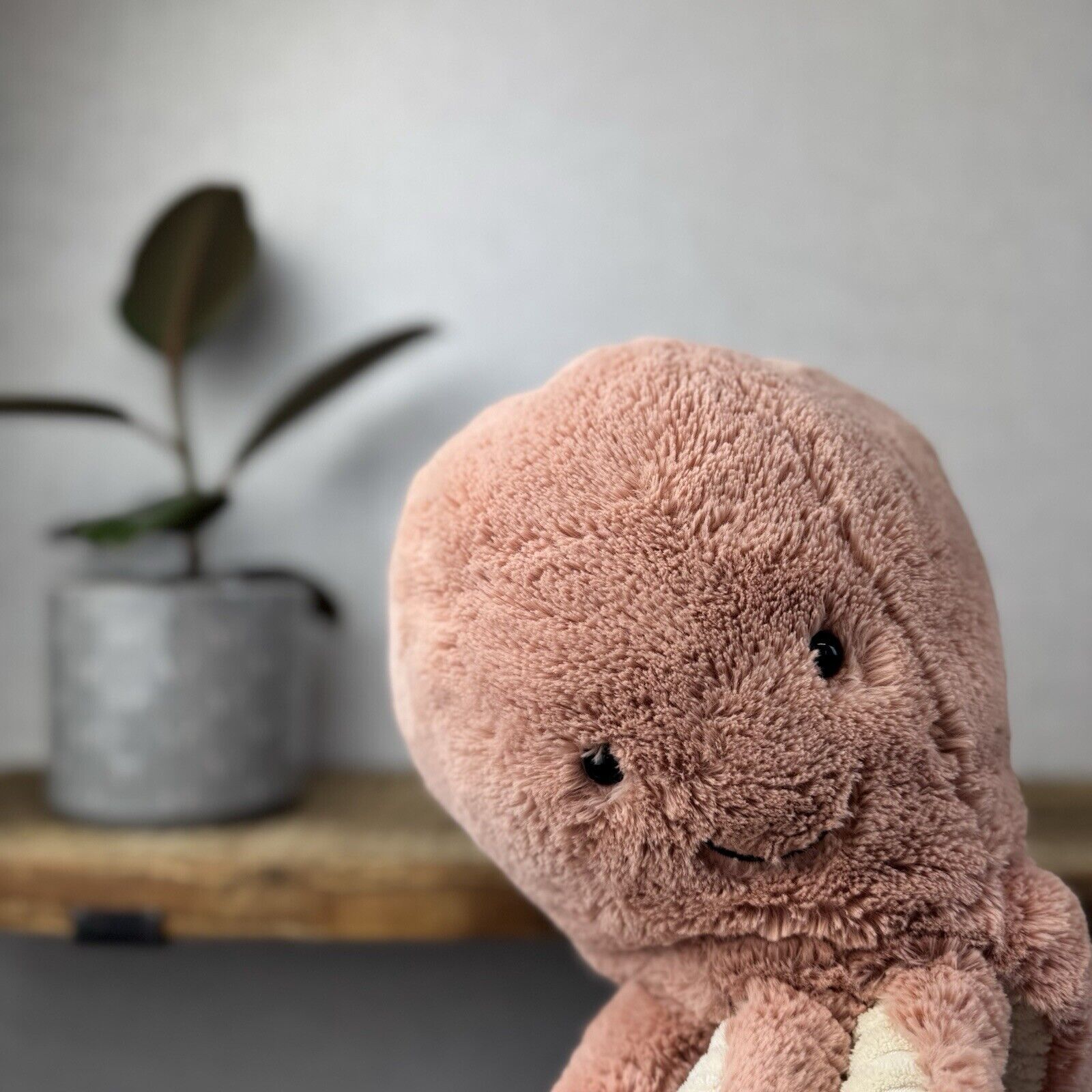 Jellycat Large Odell Octopus - Peach Large Octopus Beanie Toy Retired Pink 20”