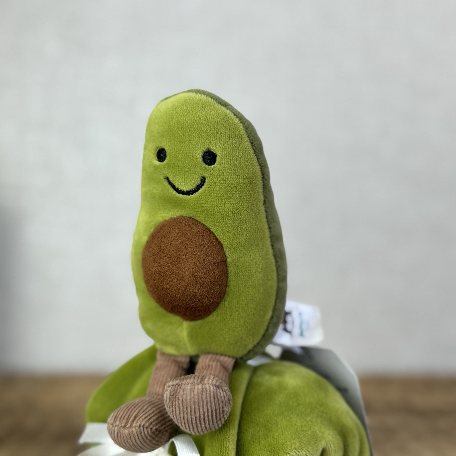 Jellycat Amuseable Avocado Soother Comforter Soft Plush Velour Green Rare