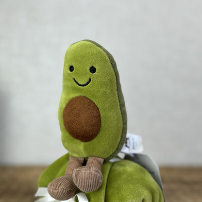 Jellycat Amuseable Avocado Soother Comforter Soft Plush Velour Green Rare