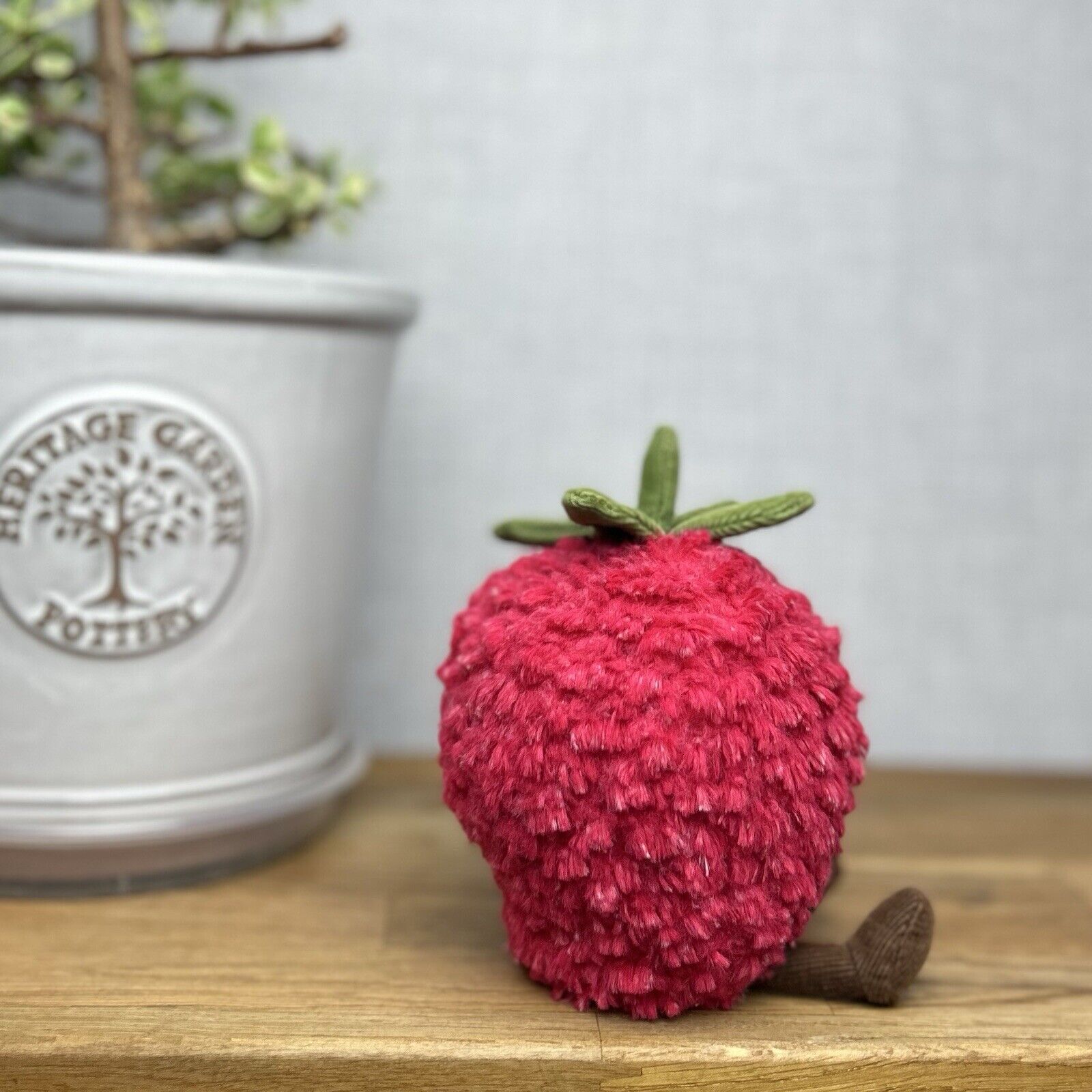 Jellycat Amuseable Strawberry Small - OG Strawberry - Small Size 5”  (4 Leaves)