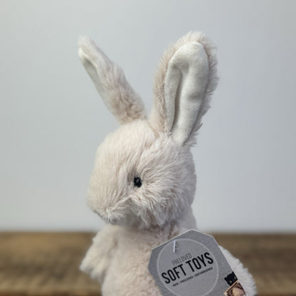 Jellycat Nibbles Bunny Beige - Rare/Retired Fluffy Bunny Small Size 10"