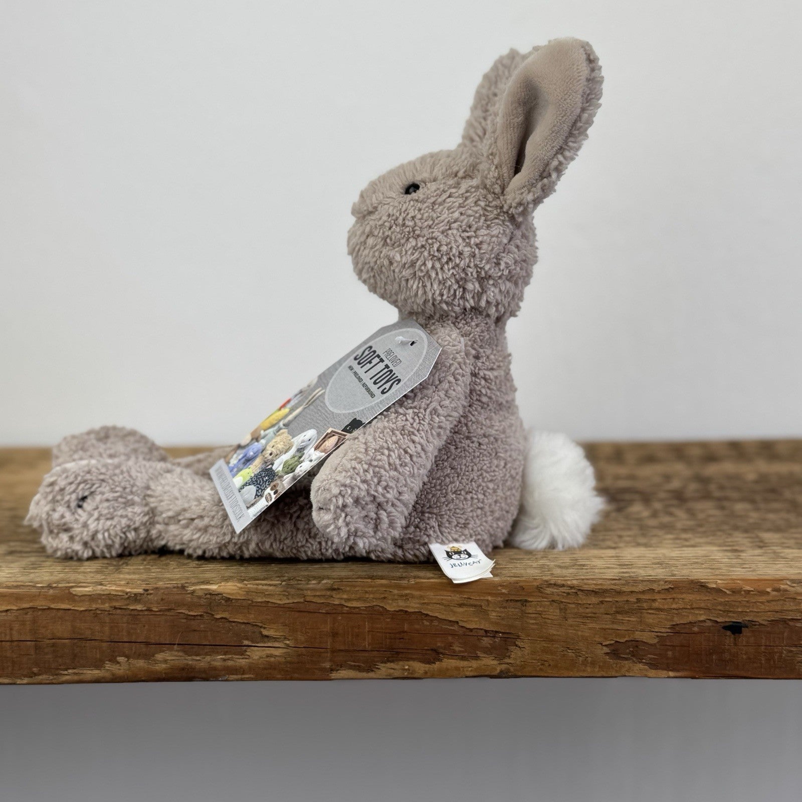 Jellycat Lil Slackajack Bunny - Tiny Vintage Mini Bunny Plush Beanie Soft Toy 8”