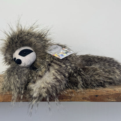 Jellycat Cyril Sloth - Fluffy Grey/brown Sloth Soft Toy Retired Rare Beanie 14”
