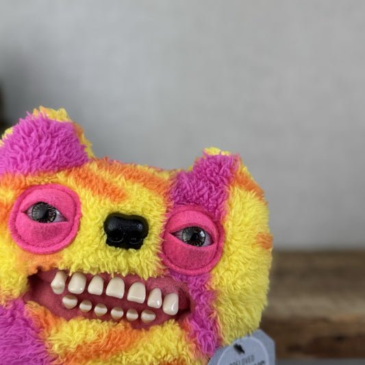 Fuggler Old Tooth Tie Dye Fuggler - Lab Misfits Funny Ugly Monster Pink/yellow