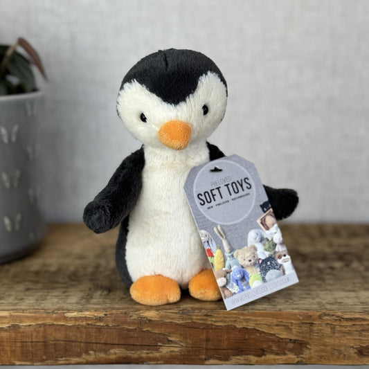 Jellycat Small Bashful Penguin - Small Retired Penguin Grey NWOT 8” (#2)