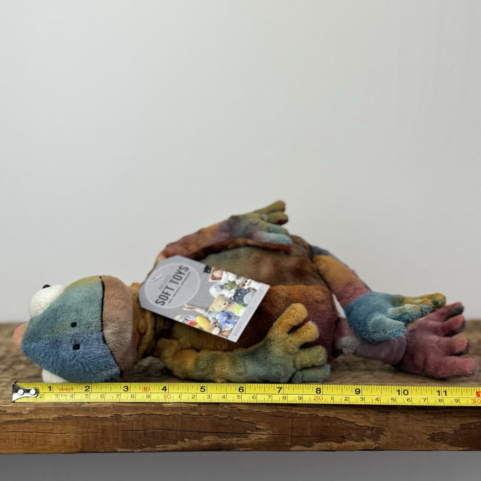Jellycat Colin Chameleon - Jellycat Multicoloured Lizard Soft Toy - Medium 12"