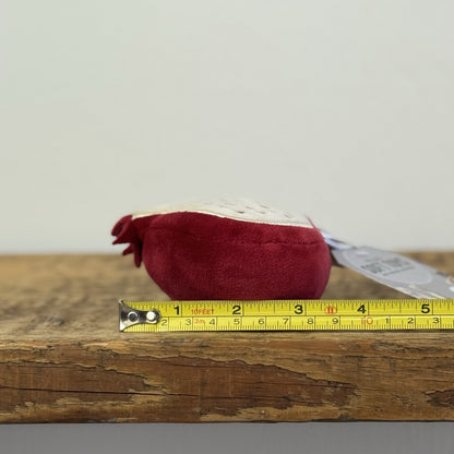 Jellycat Fabulous Fruit Pomegranate - Small Velour Beanie Fruit Retired Plush 4"