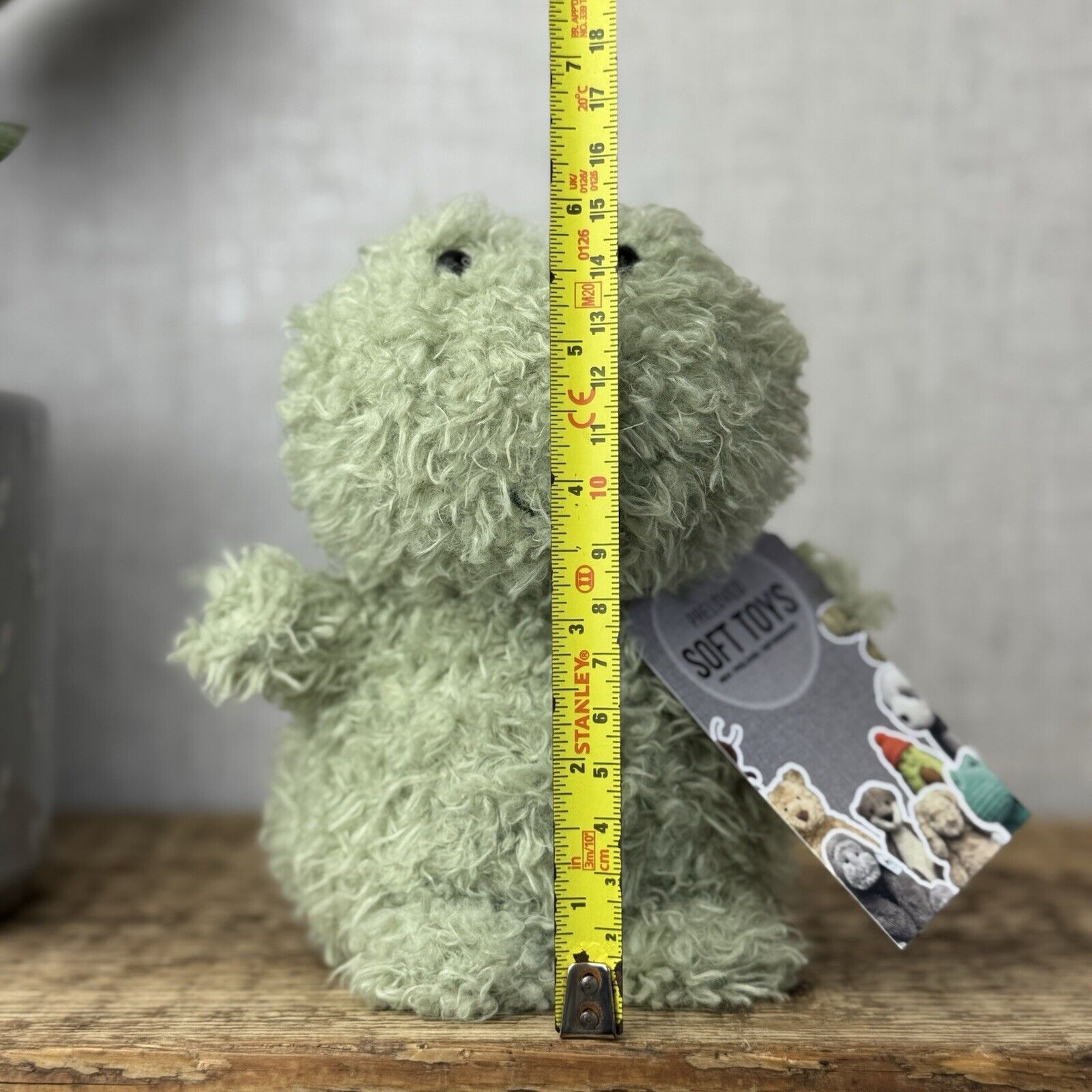 Jellycat Little Frog - Fluffy Little Frog - Light Gren Frog Plush Soft Toy Small