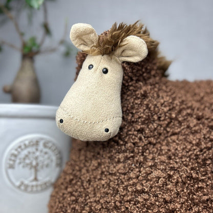 Jellycat Cushillow Horse - Pony/Horse Cushion - Curly Horse Pillow - RARE