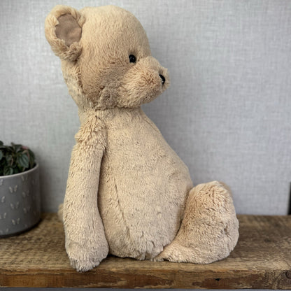 Jellycat Huge/Big Bashful Bear Honey Bear Cub Soft Toy Rare Retired NWOT 21"
