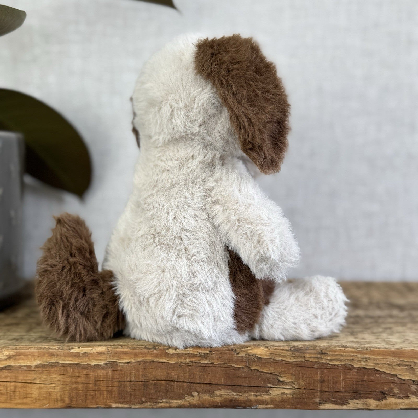 Jellycat Munchkin Pup - Brown/Beige Beanie Dog Sitting Plush Small Retired 8"
