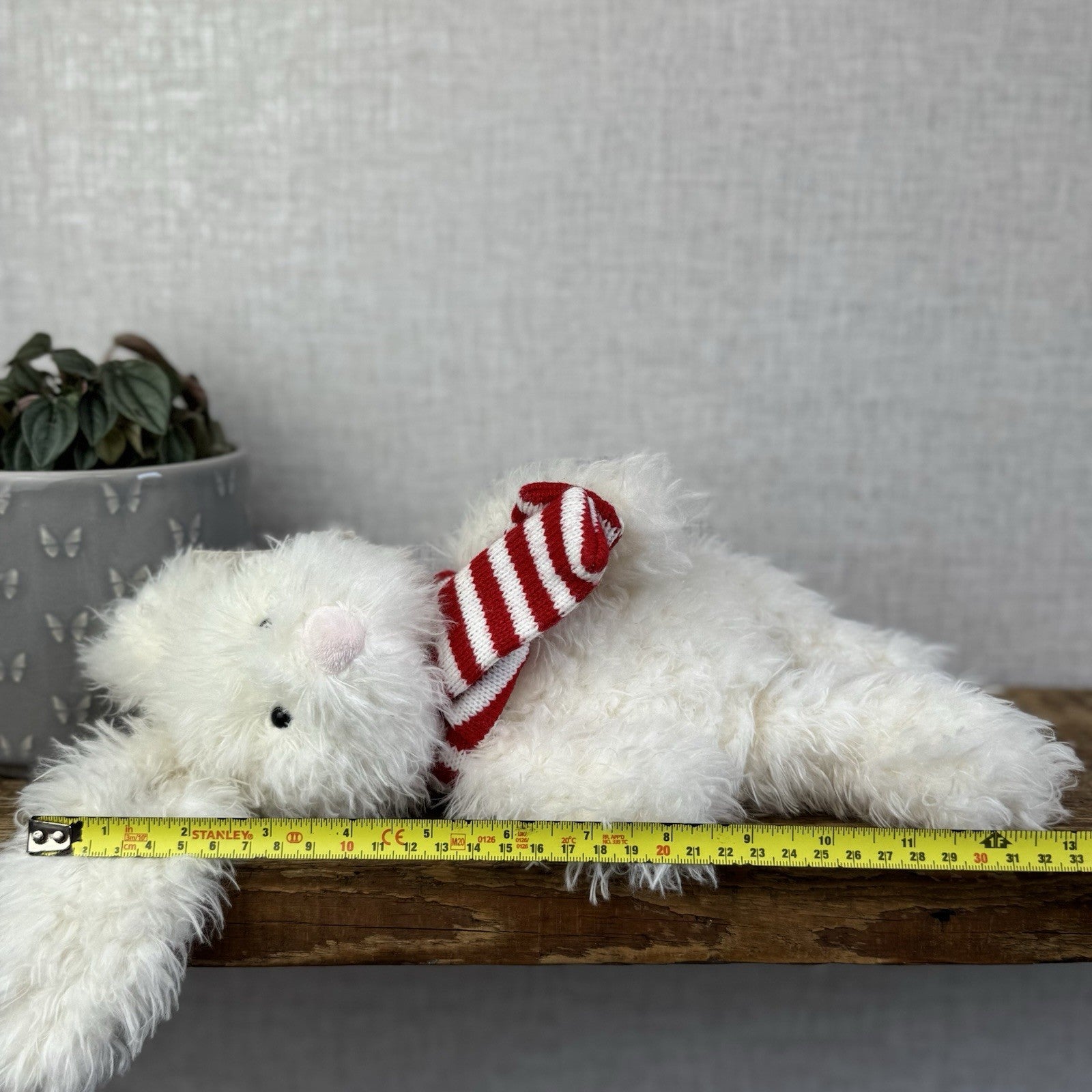 Laura Ashley Angora Bunny - Angora Bunny In Red Scarf - Jellycat Collaboration