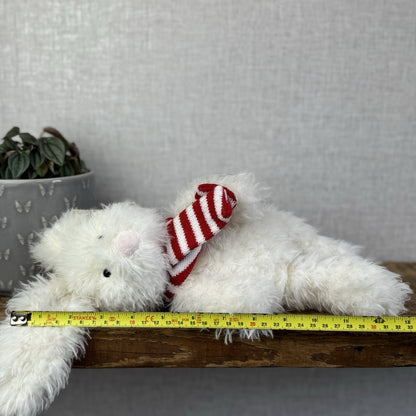 Laura Ashley Angora Bunny - Angora Bunny In Red Scarf - Jellycat Collaboration