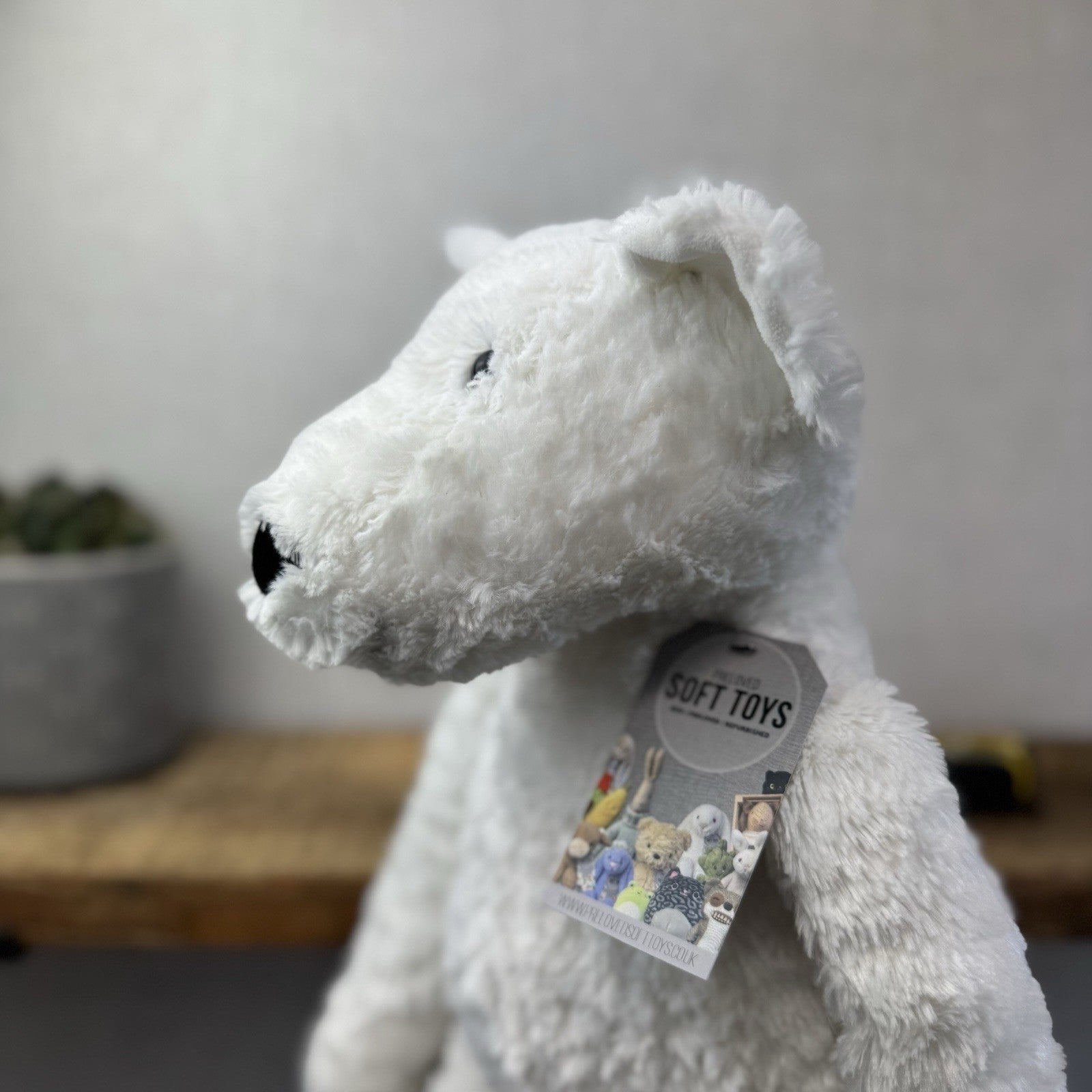 The Little White Company Huge Oscar Bear Pickles Beanie 23" (Jellycat Collab)