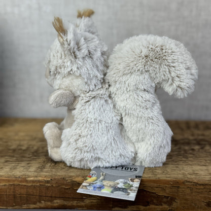 Barbara Bukowski Bear - Baby Blixten Squirrel Small Grey Cute Woodland Beanie 7"