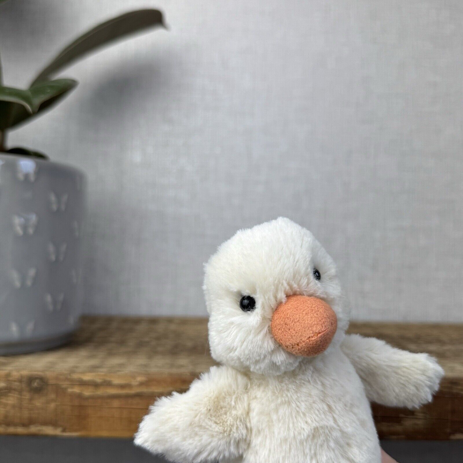 Jellycat Nippit Duck - Tiny Soft Beanie Duck Toy Plush - Retired Chick/Duck 5"