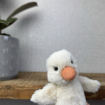 Jellycat Nippit Duck - Tiny Soft Beanie Duck Toy Plush - Retired Chick/Duck 5"