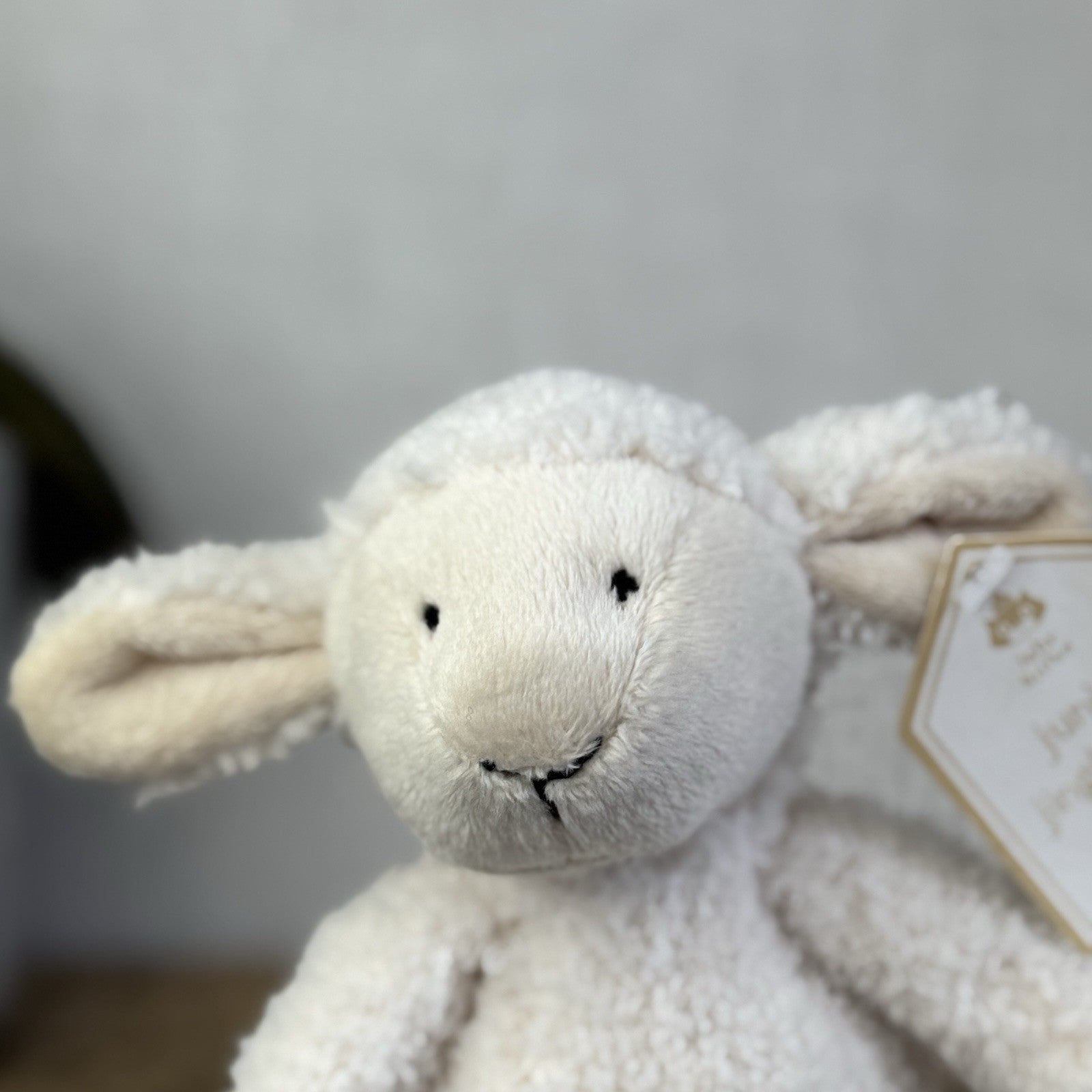 Jellycat Jellykitten Junior Jinglejack Lamb - Vintage Tiny Lamb (Slackajack) 9”