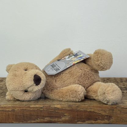 Jellycat Small Puffles Bear - Small Golden Beanie Bear Soft Toy Retired 8"