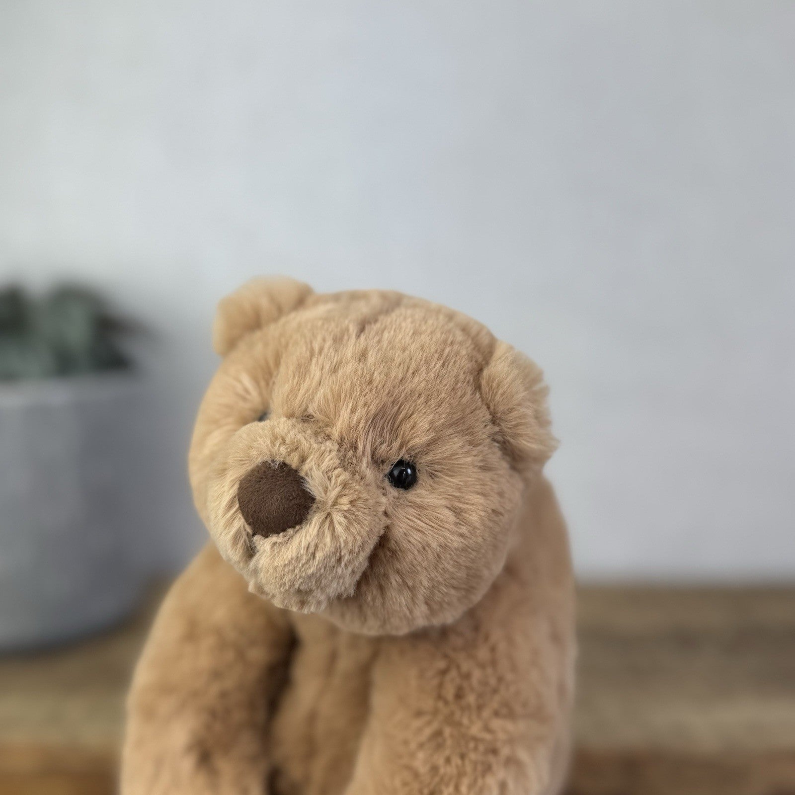 Jellycat Small Cecil Bear - Small Sitting Brown Retired Jellycat Bear - Small 8"