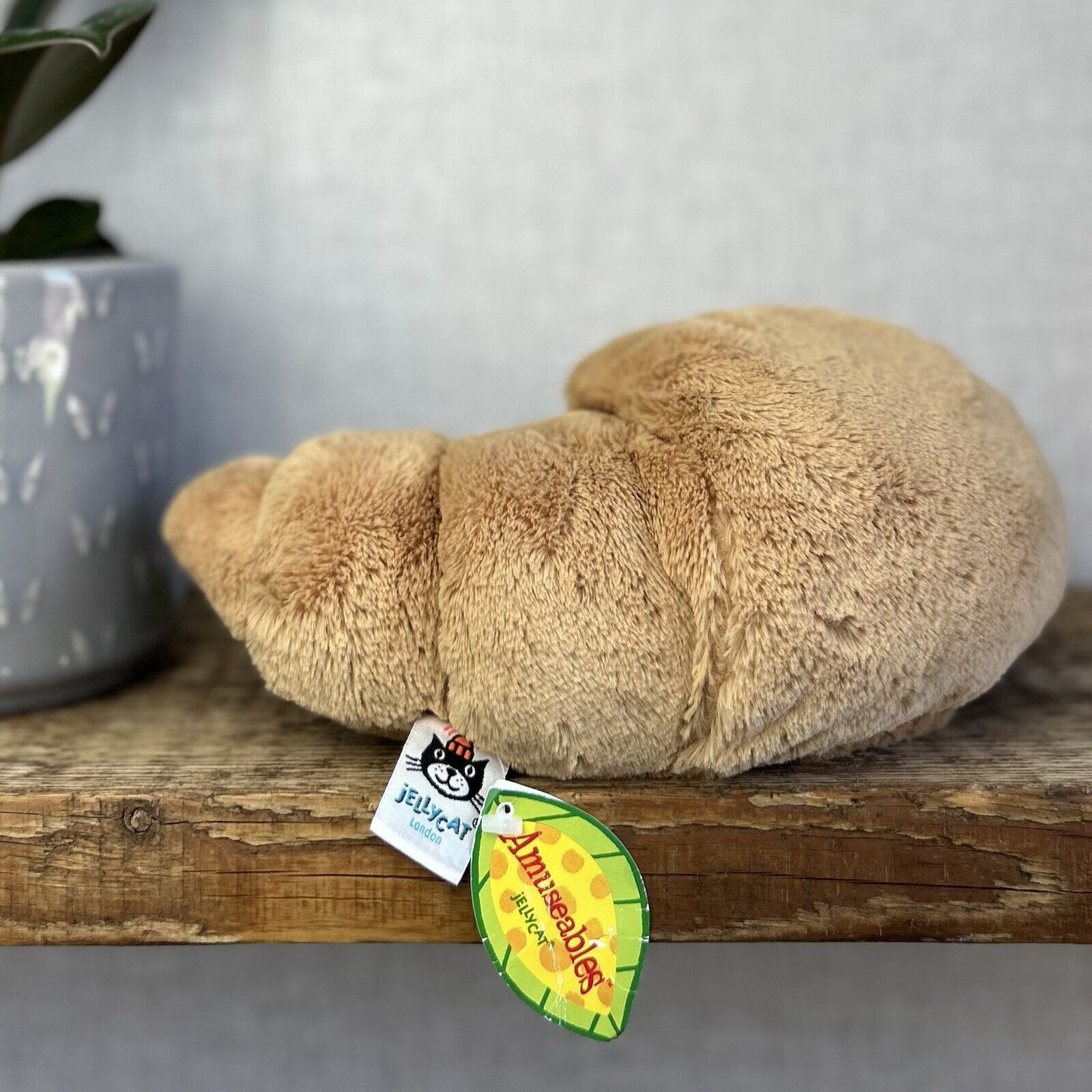 Jellycat Large Amuseable Croissant - Large Croissant Toy - Larger Pastry 12”
