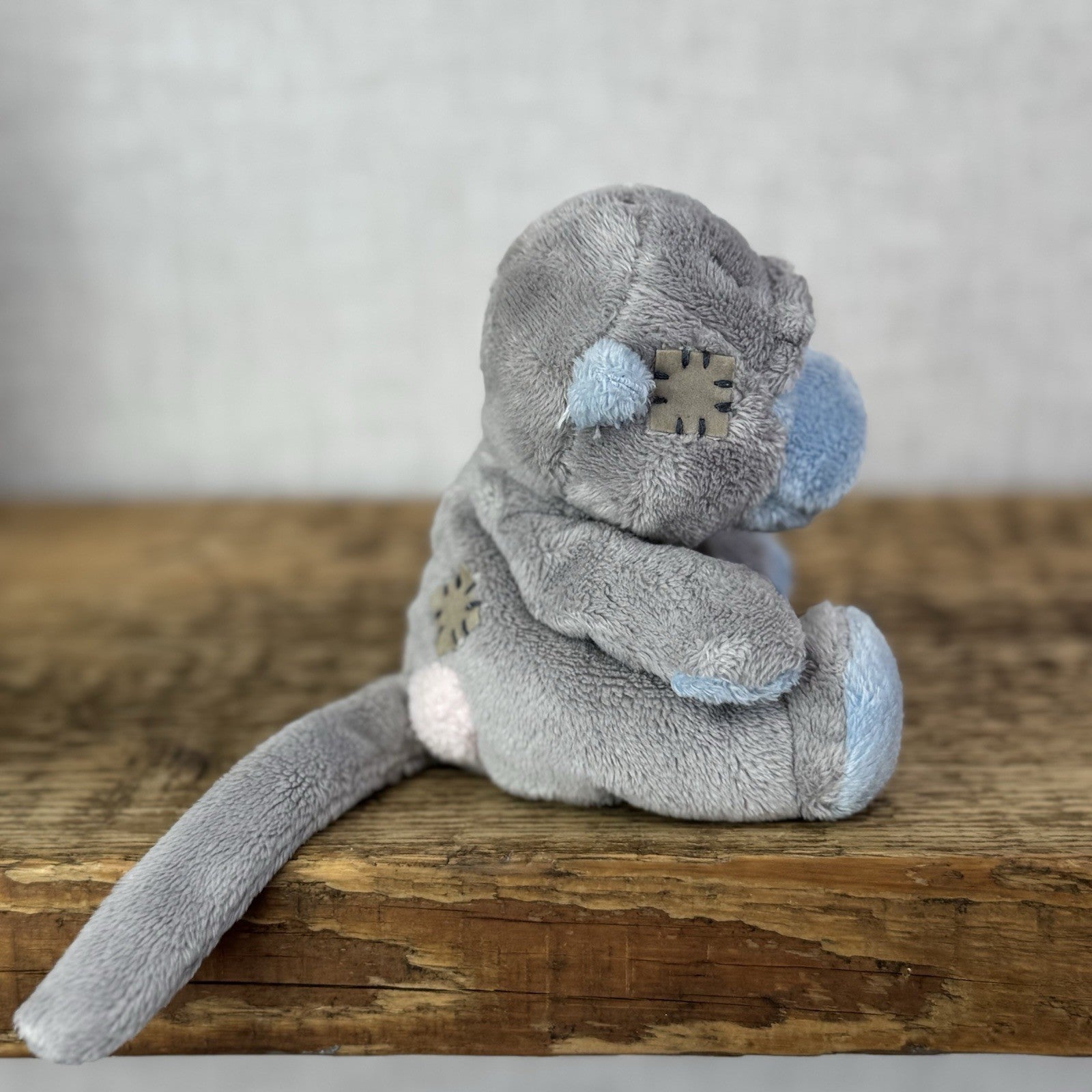 Blue Nose Friends Giggles Gibbon - Mini Monkey Soft Toy Grey Carte Blanche