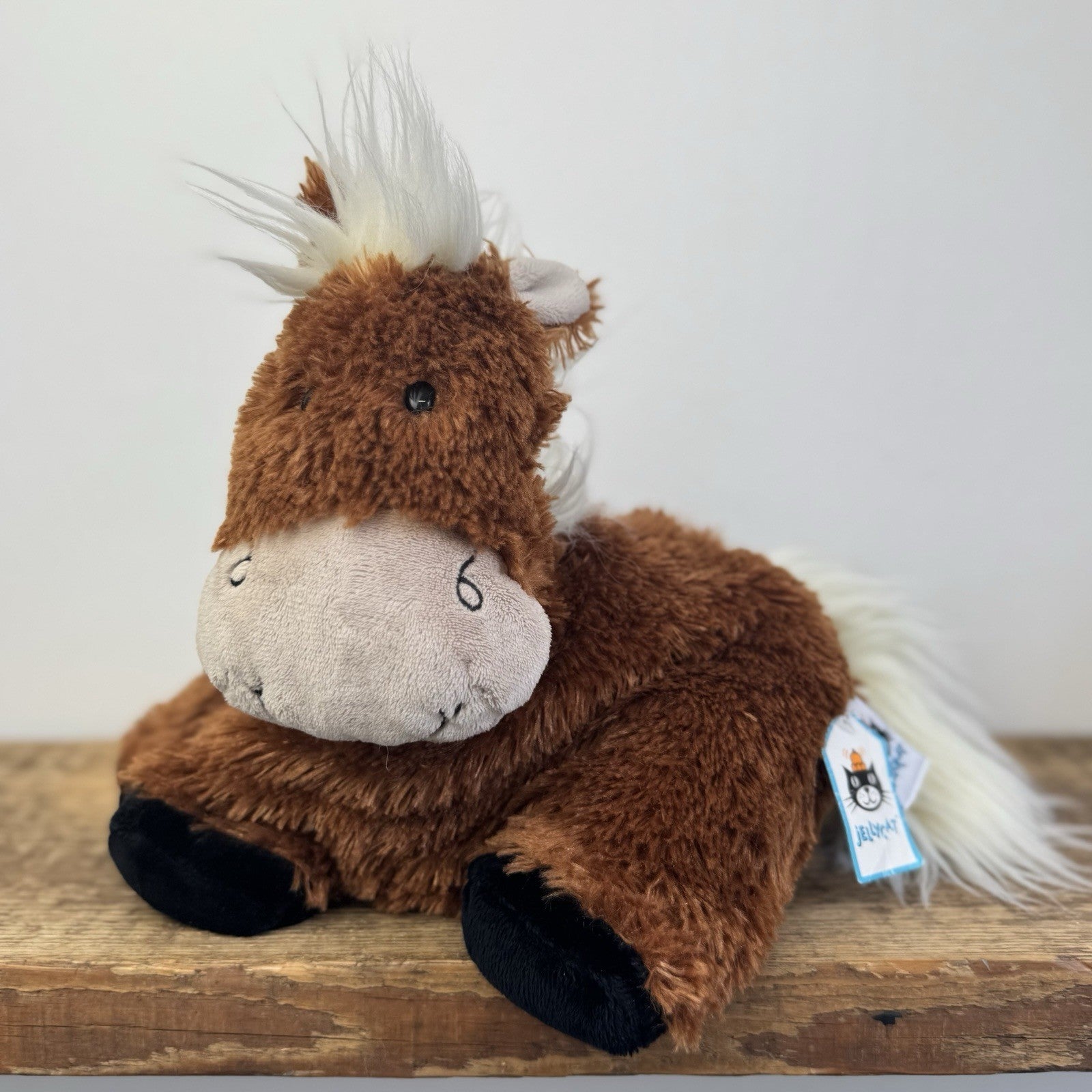Jellycat Medium Truffles Pony NWT (Tag Imperfect) Vintage Pony Pillow Plush