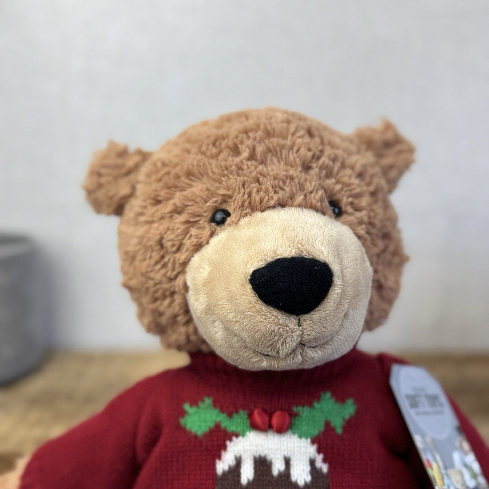 John Lewis Christmas Pudding Jumper 2017 Bear  (John Lewis Collab) Jellycat 18"