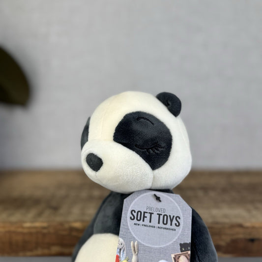 Jellycat Sleepee Panda Small - Small Velour Panda Beanie Plush Retired 10"