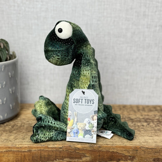 Jellycat Gary Gecko - Medium Green Soft Beanie Lizard Reptile Retired Rare 12"