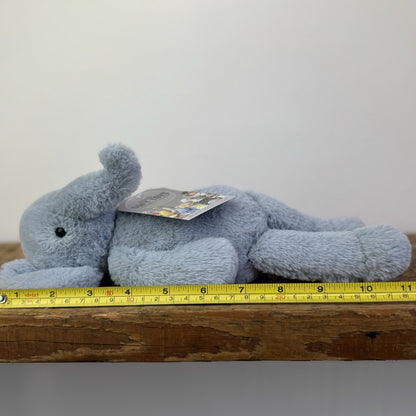 Jellycat Small Bobbie Elephant - Snugglet Baby Blue Super Soft Elephant 11”