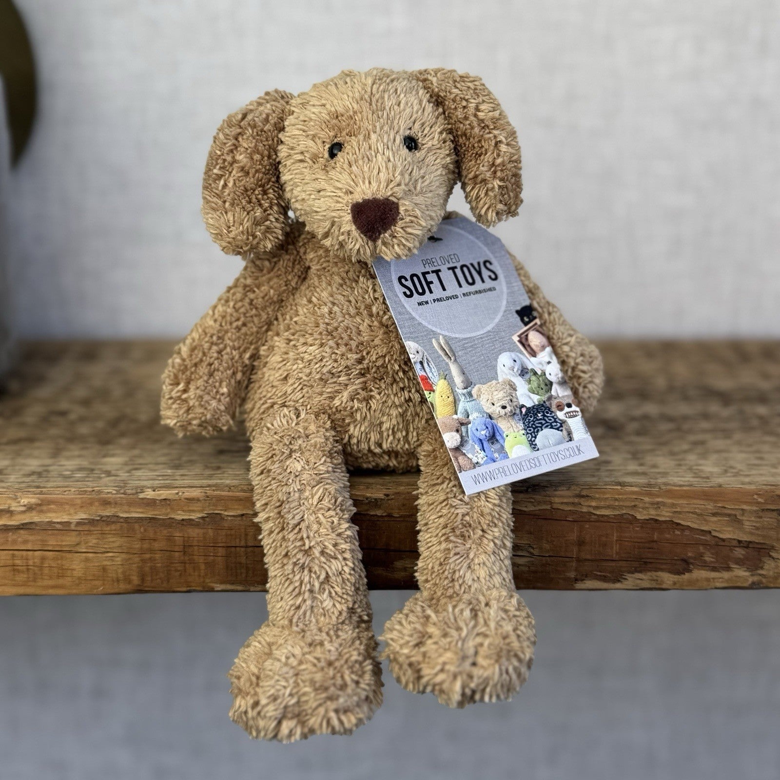 Jellycat Lil Slackajack Pup - Baby Slackajack Puppy Dog Tiny Brown Mini Dog 8”