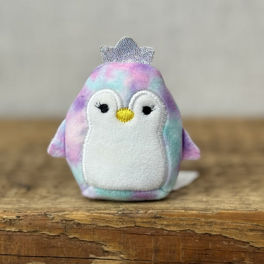 Squishmallow Squishville - Tomara The Penguin Miniature Purple/Blue Tie Dye 2"