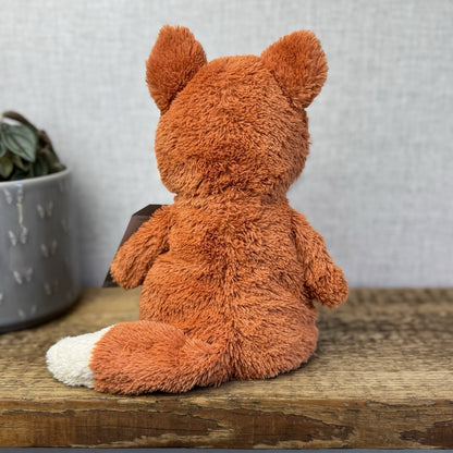Jellycat Peanut Fox - Medium Peanut Scruffy Small Chubby Red Fox Beanie 12"